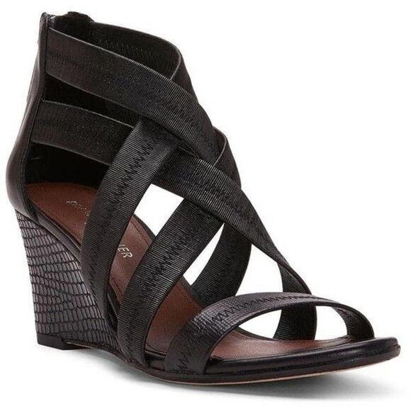 Donald Pliner Jemi Strappy Wedge Heels  Sz 9.5 - Picture 1 of 8